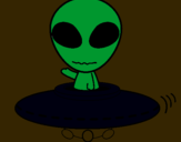 Dibujo Alienígena pintado por oriel
