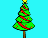 Dibujo Árbol de navidad II pintado por MACEDONIA