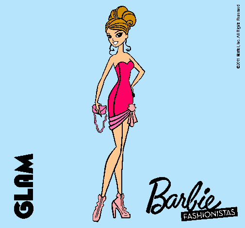 Dibujo Barbie Fashionista 5 pintado por mar123