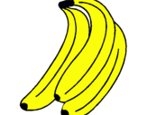 Dibujo Plátanos pintado por cafert