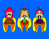 Dibujo Los Reyes Magos 4 pintado por cleer