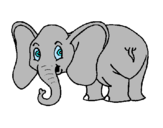 Dibujo Elefante pequeño pintado por celia4
