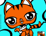 Dibujo Gatito Littlest Pet Shop pintado por laurrrrrrr