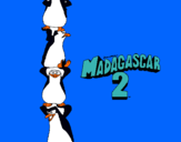 Dibujo Madagascar 2 Pingüinos pintado por Silvya