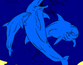 Dibujo Delfines jugando pintado por SAPITO_94