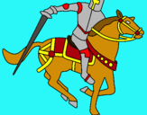 Dibujo Caballero a caballo IV pintado por CABALLEROS