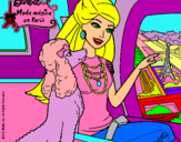 Dibujo Barbie llega a París pintado por suryna