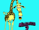 Dibujo Madagascar 2 Melman pintado por jiiraaafaaaa