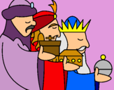 Dibujo Los Reyes Magos 3 pintado por clover3