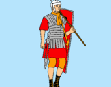 Dibujo Soldado romano pintado por marx 