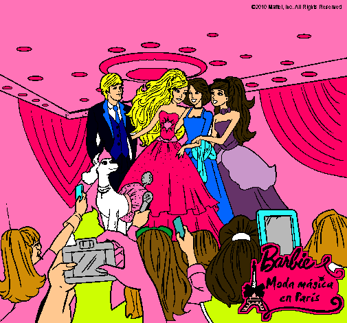 Dibujo Barbie y sus amigas de modelos pintado por CristinaQuesada