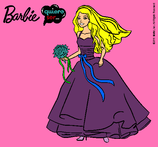 Barbie vestida de novia