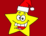 Dibujo estrella de navidad pintado por marta1234567