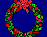 Dibujo Corona de navidad pintado por jrvictor11