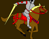 Dibujo Caballero a caballo IV pintado por iker1