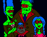 Dibujo Familia de monstruos pintado por buyaca