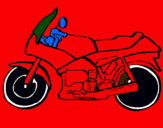 Dibujo Motocicleta pintado por david452