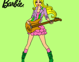 Dibujo Barbie guitarrista pintado por bnguikjm