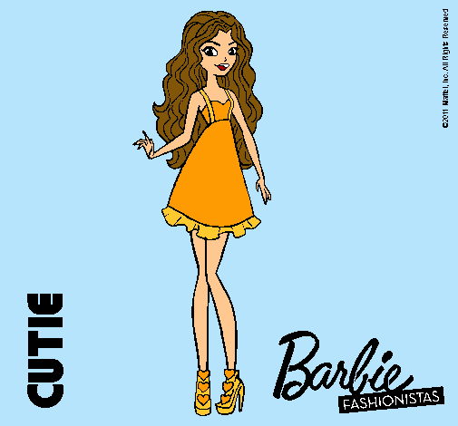 Dibujo Barbie Fashionista 3 pintado por mar123