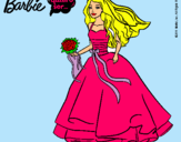 Dibujo Barbie vestida de novia pintado por erikabejanad