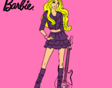 Dibujo Barbie rockera pintado por ssothie