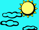 Dibujo Sol y nubes 2 pintado por celia4