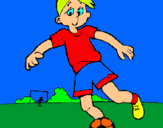 Dibujo Jugar a fútbol pintado por nicolas04