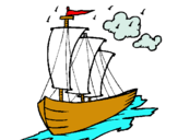 Dibujo Barco velero pintado por 12894545