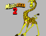 Dibujo Madagascar 2 Melman pintado por lllllll