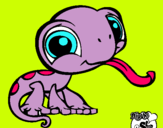 Dibujo Lagarto Littlest Pet Shop pintado por yarielie