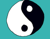 Dibujo Yin yang pintado por chelsea