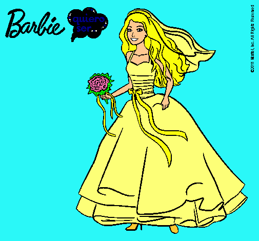 Barbie vestida de novia