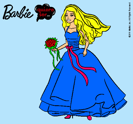 Barbie vestida de novia