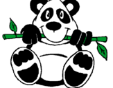 Dibujo Oso panda pintado por joidjuy