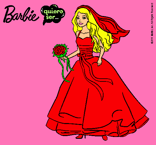 Barbie vestida de novia