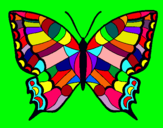 Dibujo Mariposa pintado por wingi