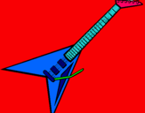 Dibujo Guitarra eléctrica II pintado por guitarra