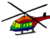Dibujo Helicóptero  pintado por piloto