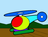 Dibujo Helicóptero pequeño pintado por Aythamy