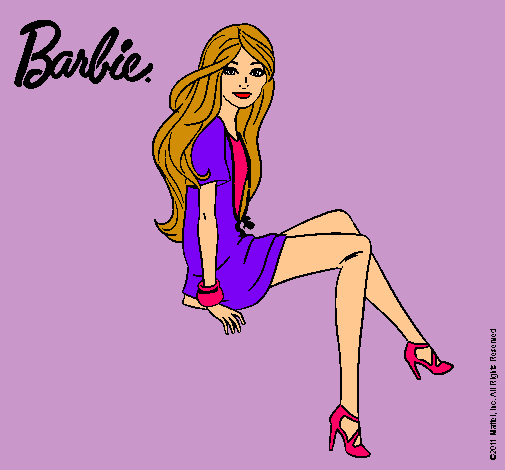 Barbie sentada