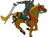 Dibujo Caballero a caballo IV pintado por ivaa  
