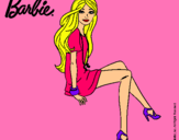 Dibujo Barbie sentada pintado por crjjj