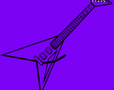 Dibujo Guitarra eléctrica II pintado por qwervgy