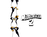 Dibujo Madagascar 2 Pingüinos pintado por shasa