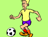 Dibujo Jugador de fútbol pintado por kjkjpokp