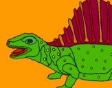 Dibujo Dinosaurio pintado por Trodonte