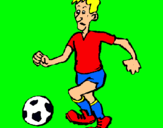 Dibujo Jugador de fútbol pintado por dino2811