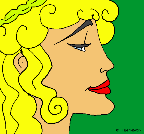 Dibujo Cabeza de mujer pintado por antoniab