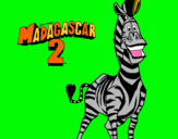 Dibujo Madagascar 2 Marty pintado por aitanaaaaa