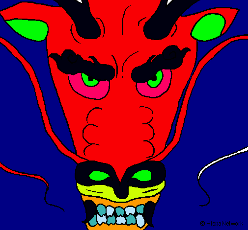 Dibujo Cabeza de dragón pintado por andi-23